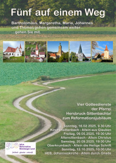 Fünf auf einem Weg Plakat 2025