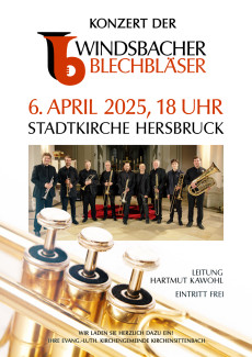 Plakat Bläserkonzert