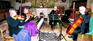 Das Quartett Con Brio erfreute die Besucher in der Hersbrucker Spitalkirche mit niveauvoller Kammermusik aus dem 19. Jahrhundert.