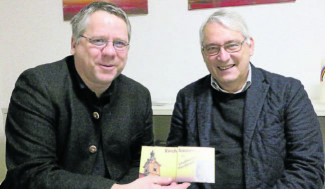Portrait Pfarrer Lichteneber und Dr. Kappler, Kirchbauverein